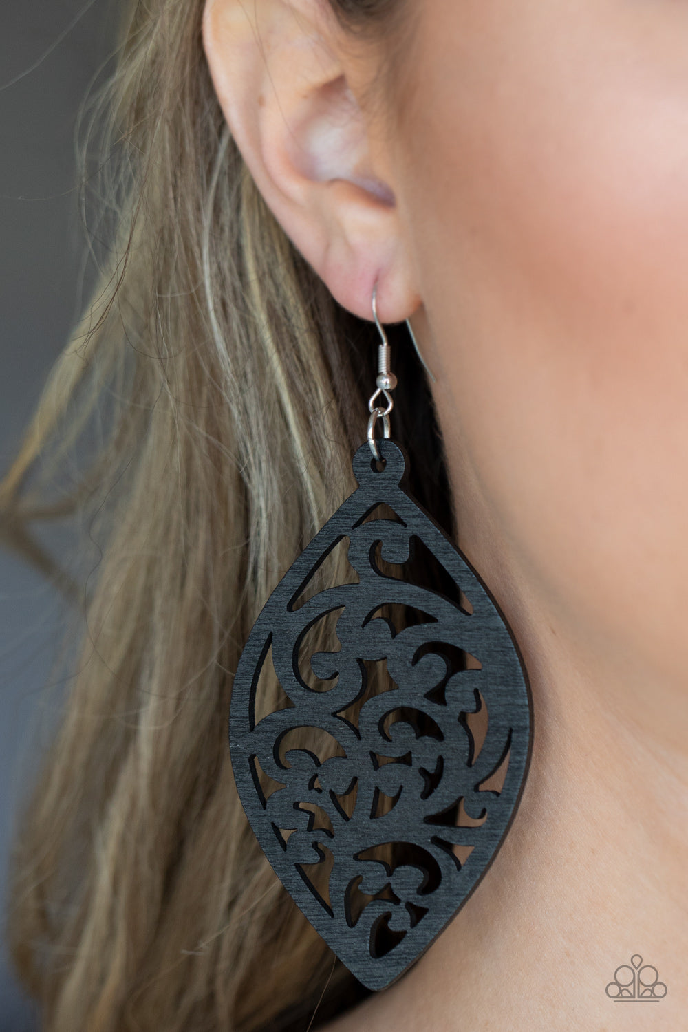 Paparazzi Accessories ❋Coral Garden - Black Earrings❋ Flat Rate Ship $4.50❋
