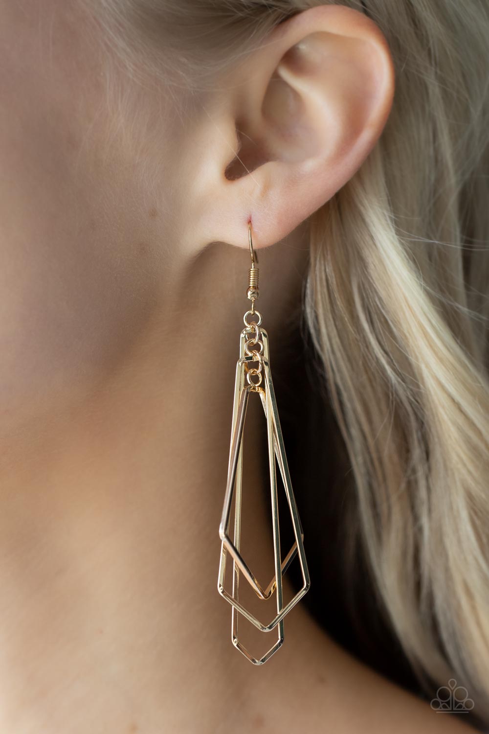 Paparazzi Accessories ❋Shape Shifting Shimmer - Gold Earrings❋ Flat Rate Ship $4.50❋