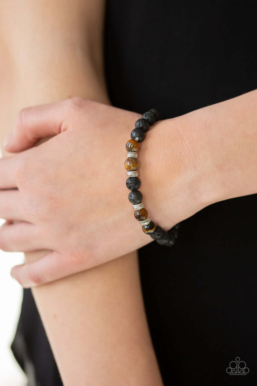 Paparazzi Accessories ✽ Peace and Quiet - Black Bracelet✽Flat Rate Ship $4.50✽ - Image #2