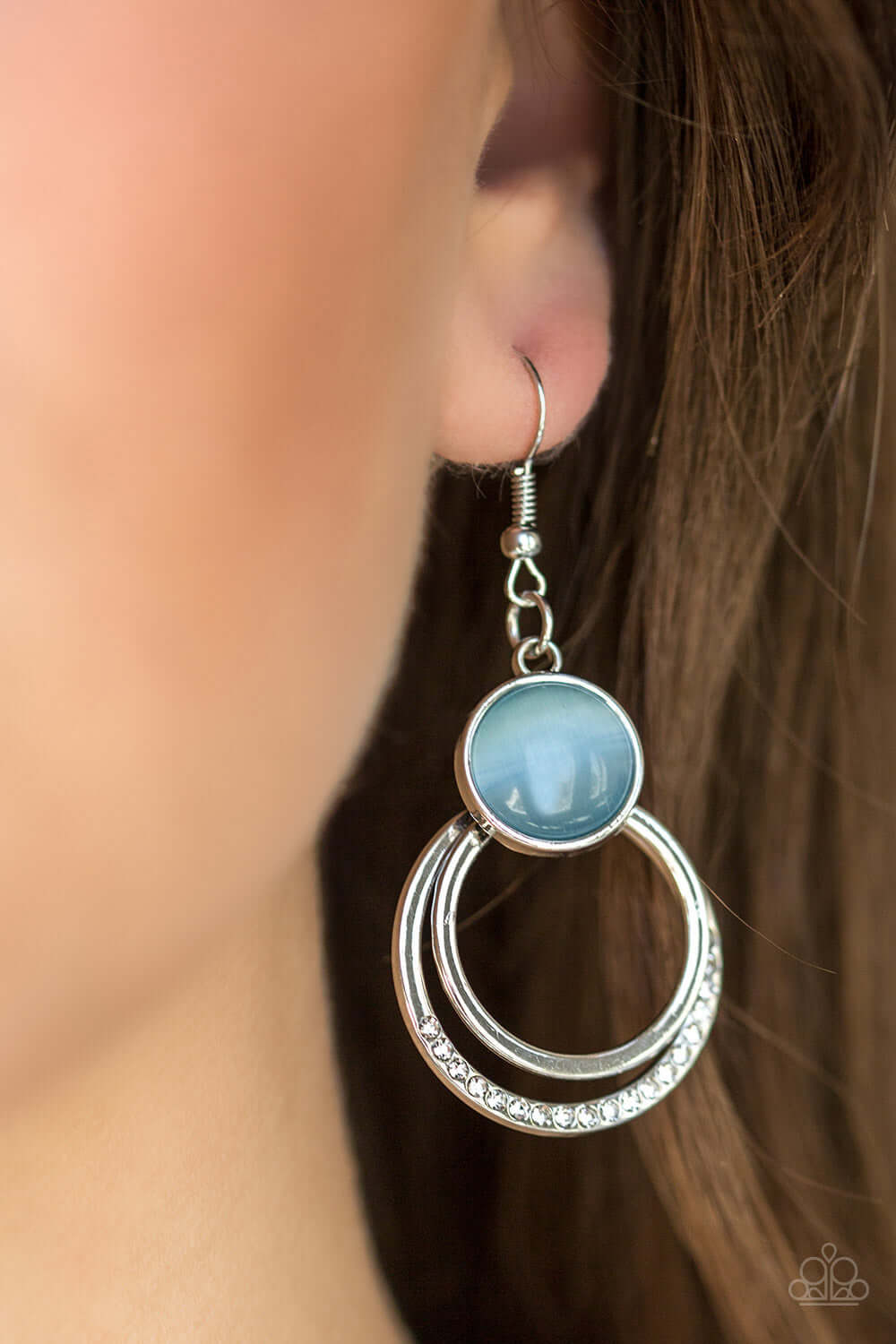 Paparazzi Accessories ✽ Dreamily Dreamland - Blue Earrings✽Flat Rate Ship $4.50✽ - Image #2
