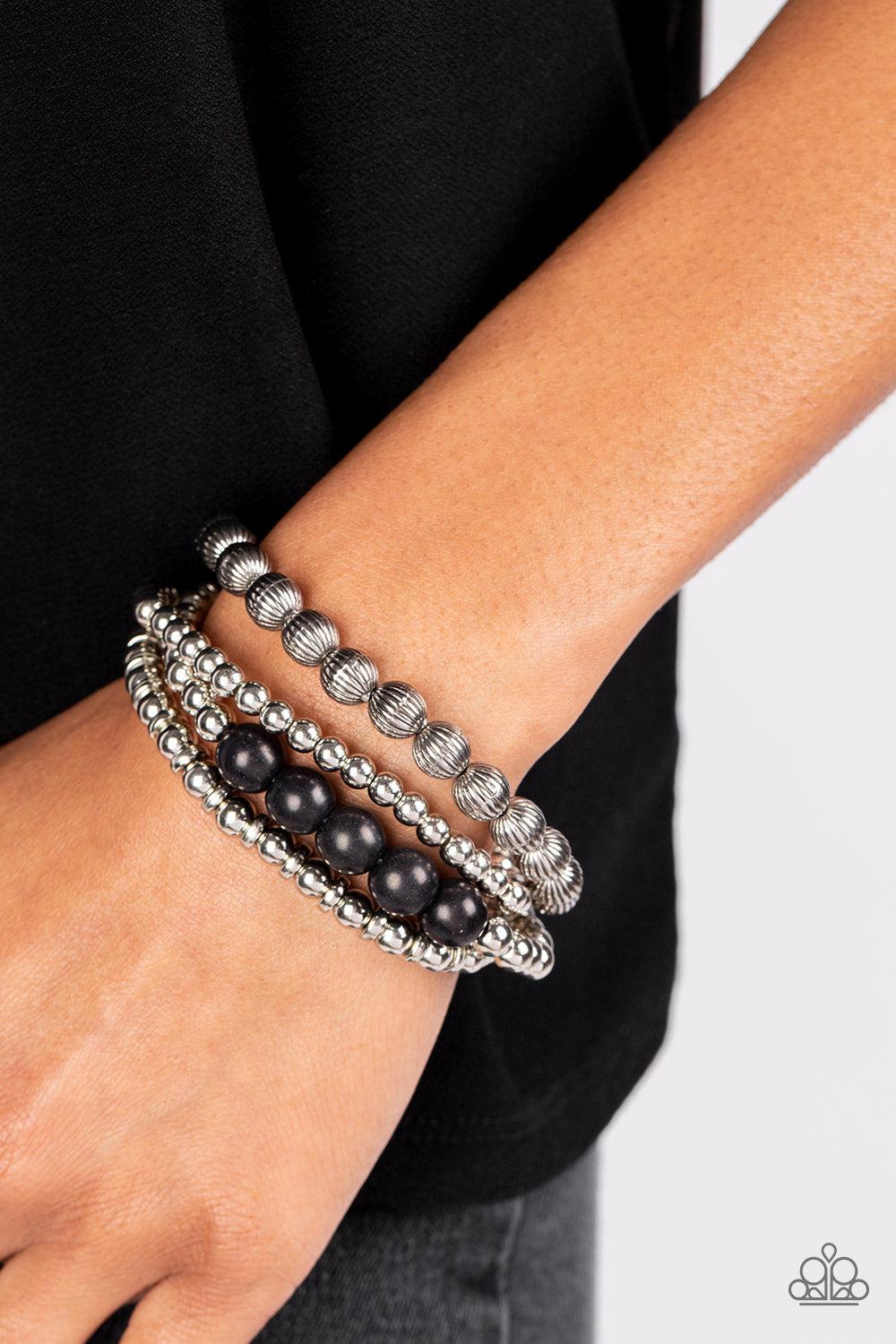 Paparazzi Accessories ❋Wildland Wanderer - Black Bracelet❋ Flat Rate Ship $4.50❋ - Image #2