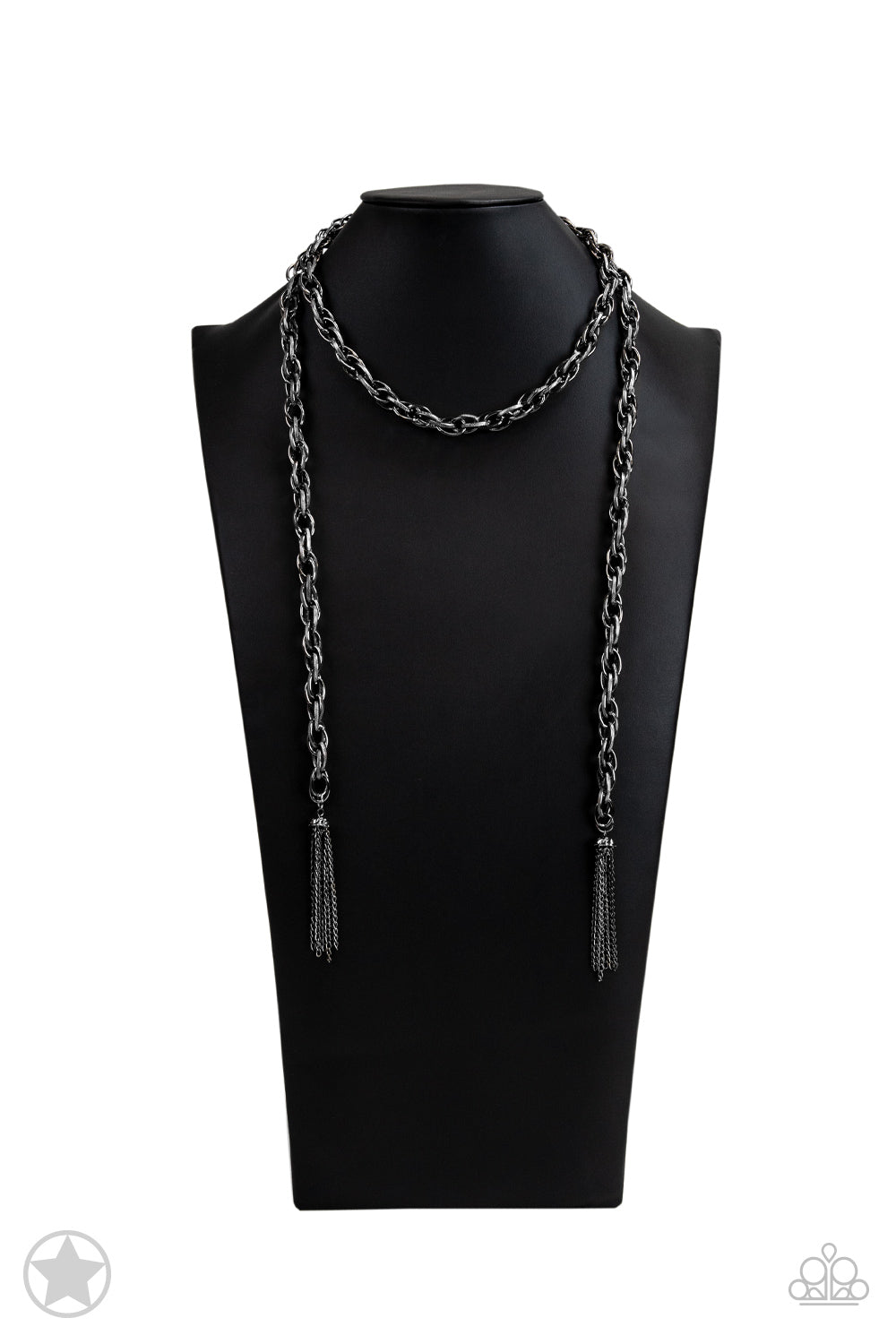 Paparazzi Accessories ✽ SCARFed for Attention - Gunmetal Necklace✽Flat Rate Ship $4.50✽