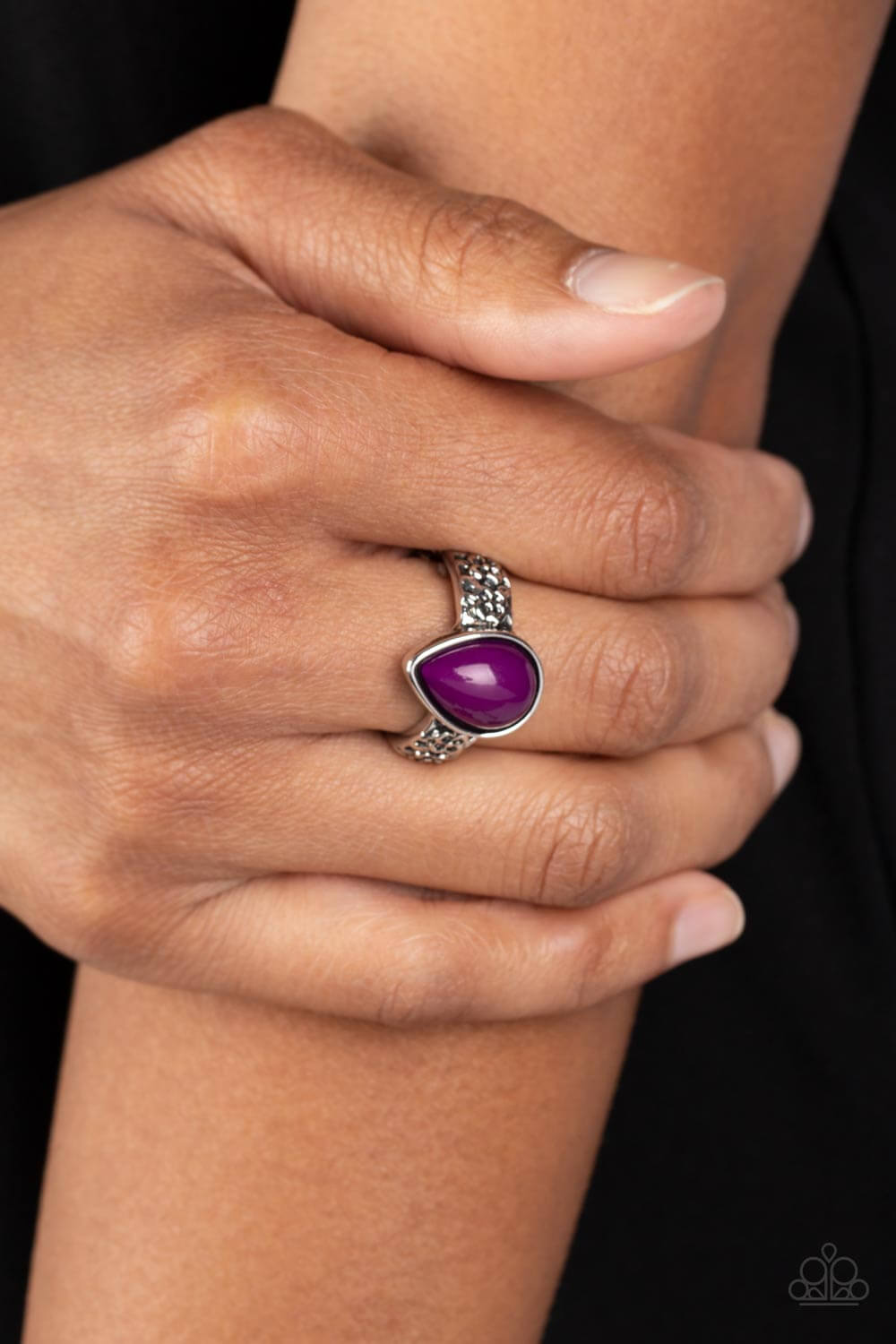Paparazzi Accessories ❋Rainbow Raindrops - Purple Ring❋ Flat Rate Ship $4.50❋ - Image #2