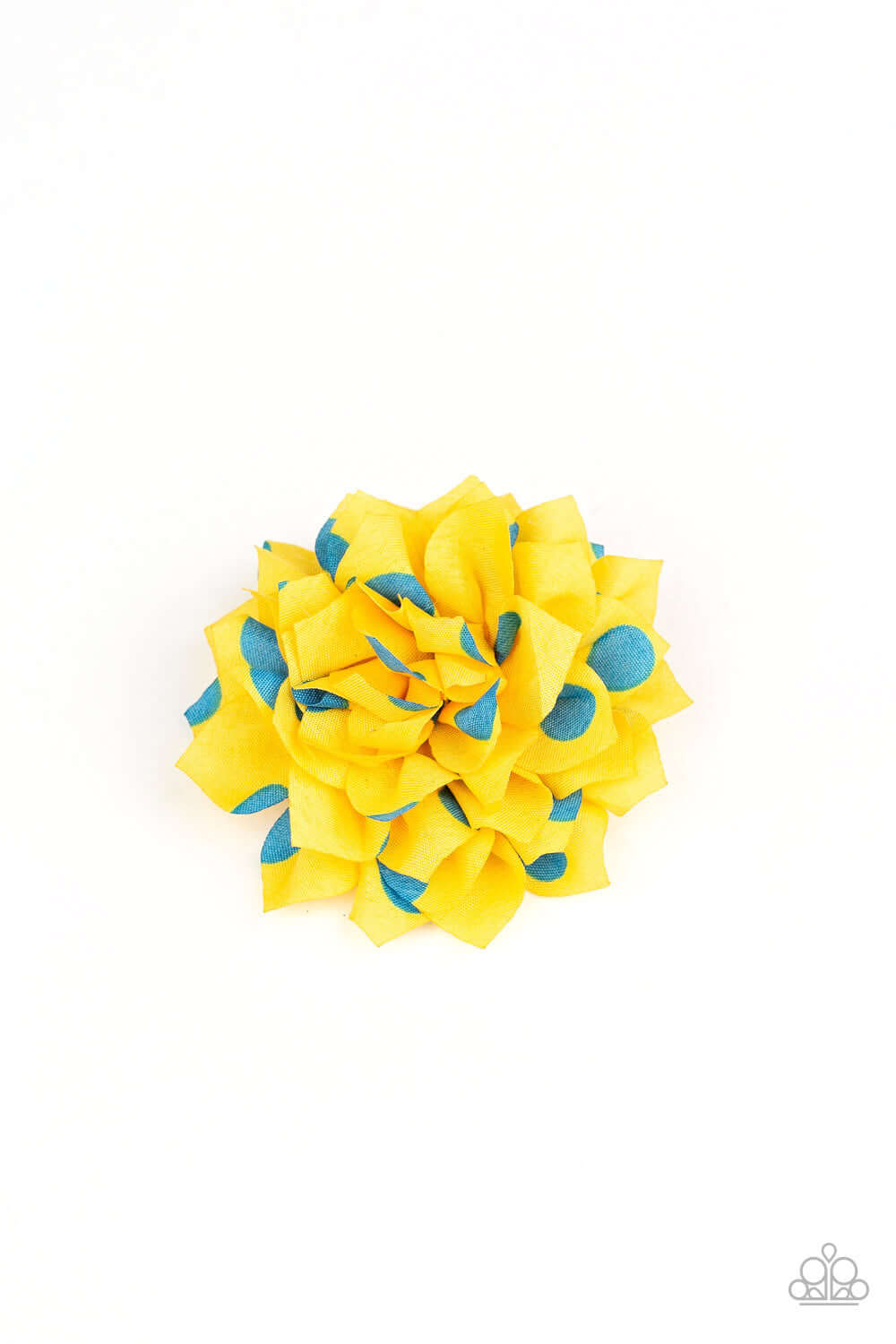 Paparazzi Accessories ✽ Polka Perfection - Yellow Hair Clip✽Flat Rate Ship $4.50✽ - Image #2