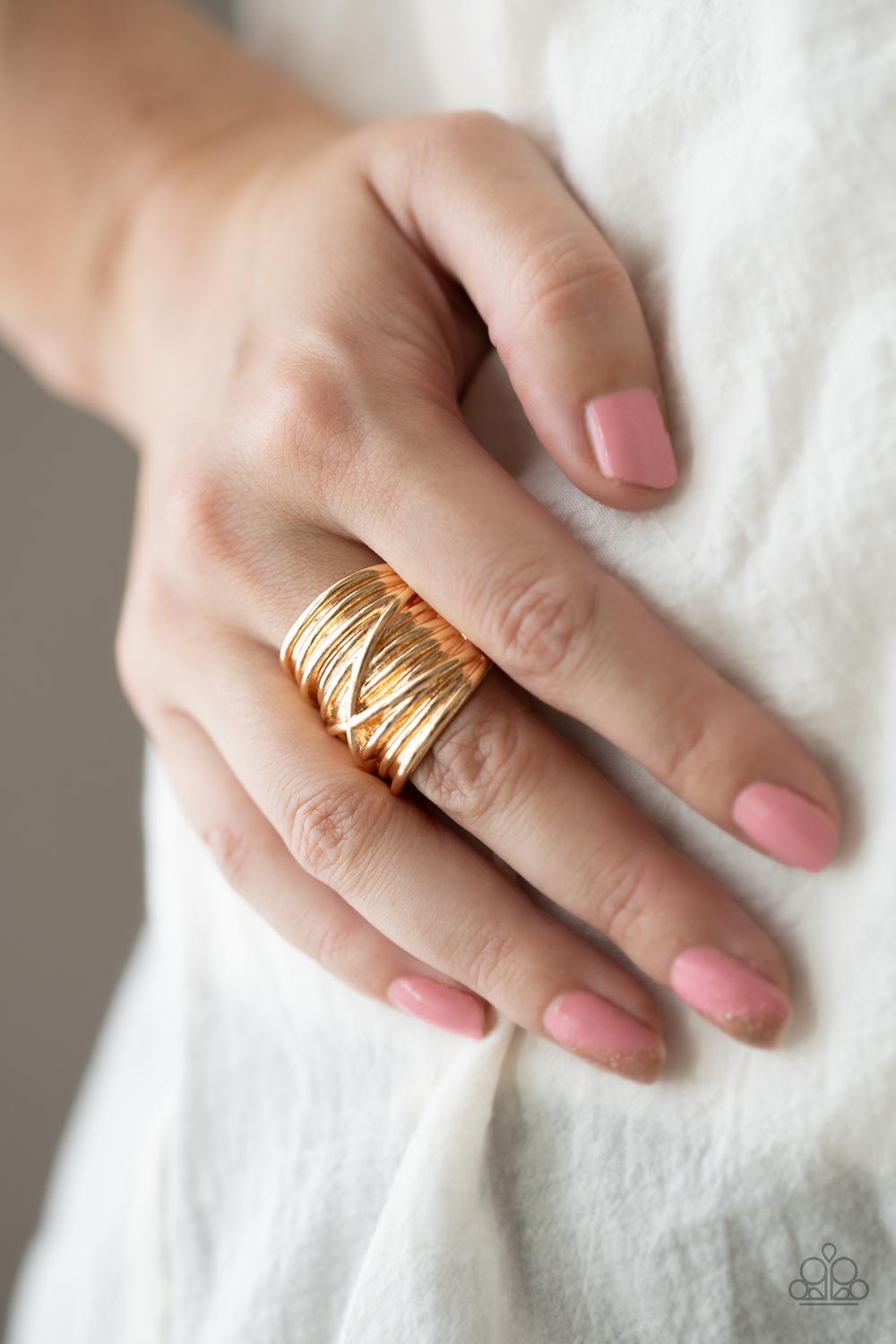 Paparazzi Accessories ❋Urban Overlap - Gold Ring❋ Flat Rate Ship $4.50❋