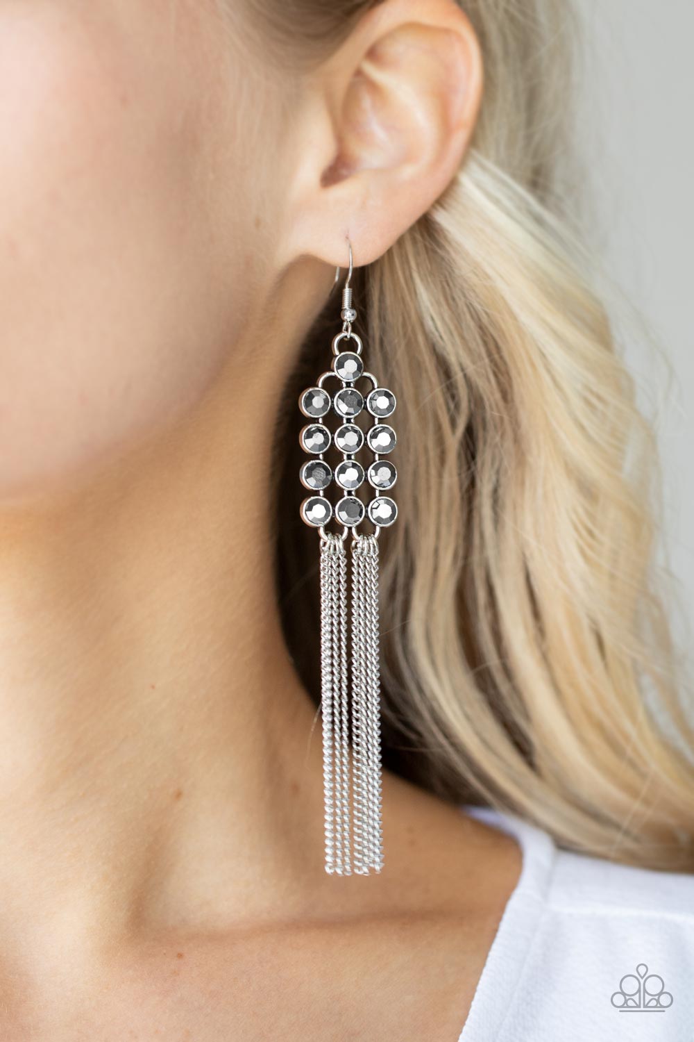 Paparazzi Accessories ❋Tasteful Tassel - Silver Earrings❋ Flat Rate Ship $4.50❋