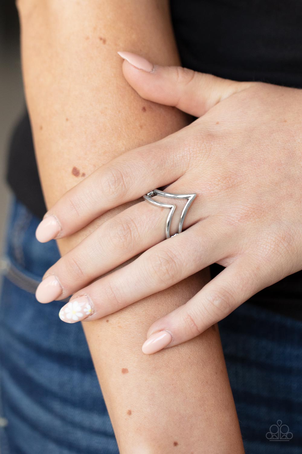 Paparazzi Accessories ❋Adventurously Angled - Silver Ring❋ Flat Rate Ship $4.50❋
