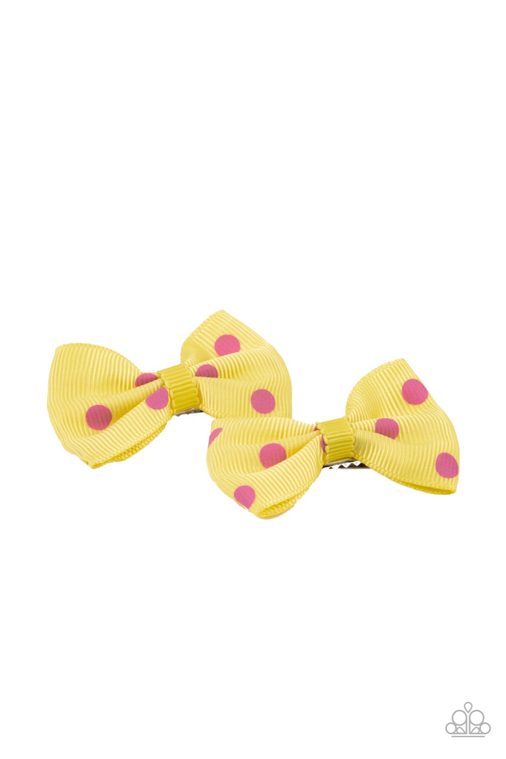 Paparazzi Accessories ❋Polka Dot Drama - Yellow Hair Clip❋ Flat Rate Ship $4.50❋