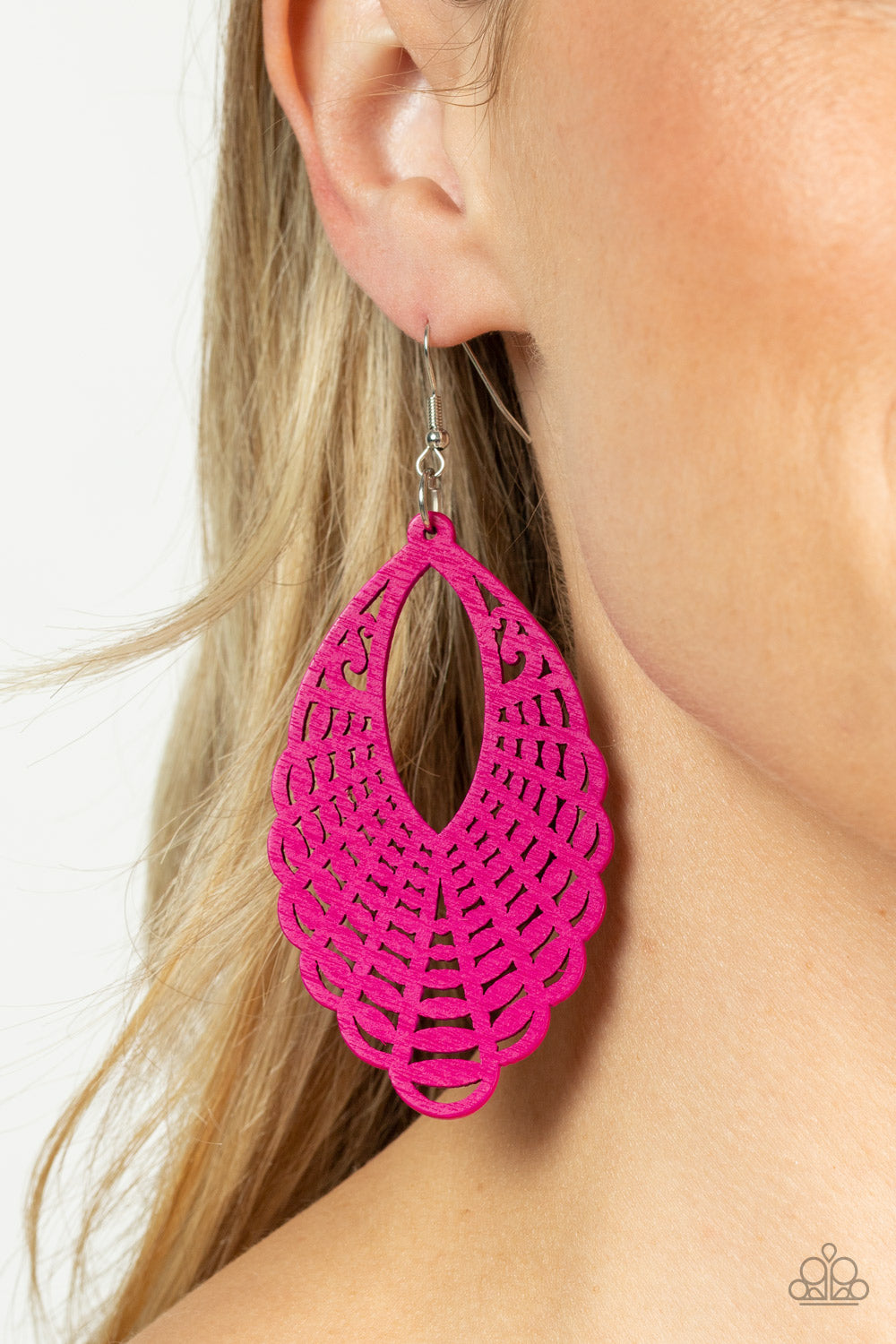 Paparazzi Accessories ❋Tahiti Tankini - Pink Earrings❋ Flat Rate Ship $4.50❋