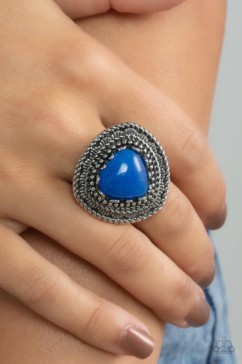 Paparazzi Accessories ❋Genuinely Gemstone - Blue Ring❋ Flat Rate Ship $4.50❋