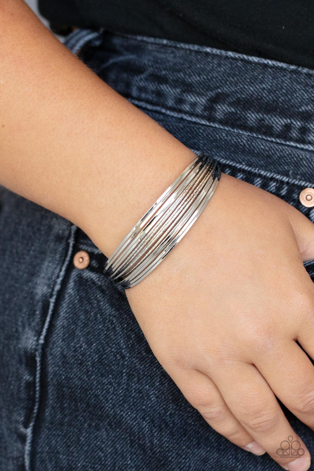Paparazzi Accessories ❋This Girl is on WIRE - Silver Bracelet❋ Flat Rate Ship $4.50❋