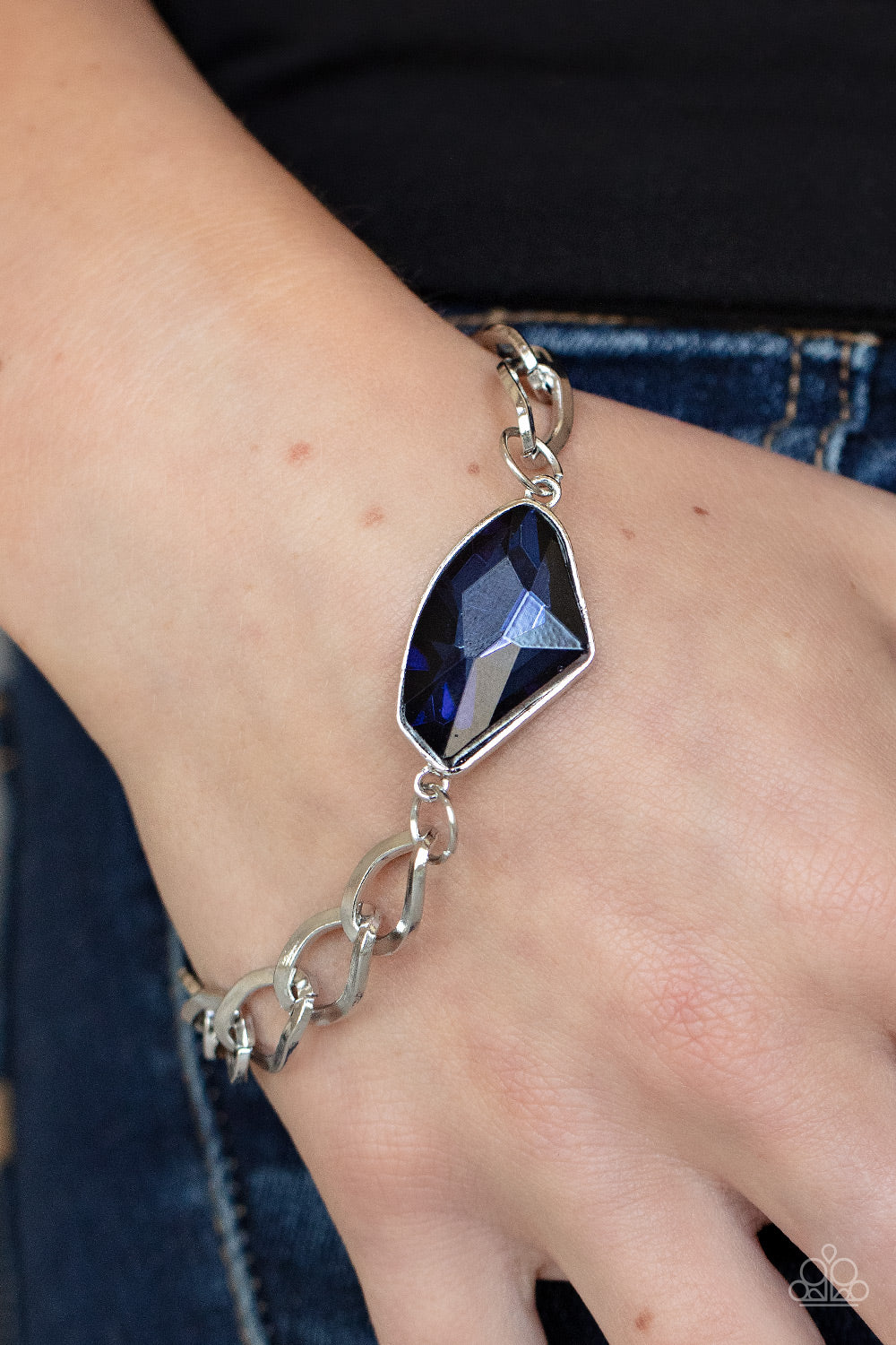 Paparazzi Accessories ❋Galactic Grunge - Blue Bracelet❋ Flat Rate Ship $4.50❋