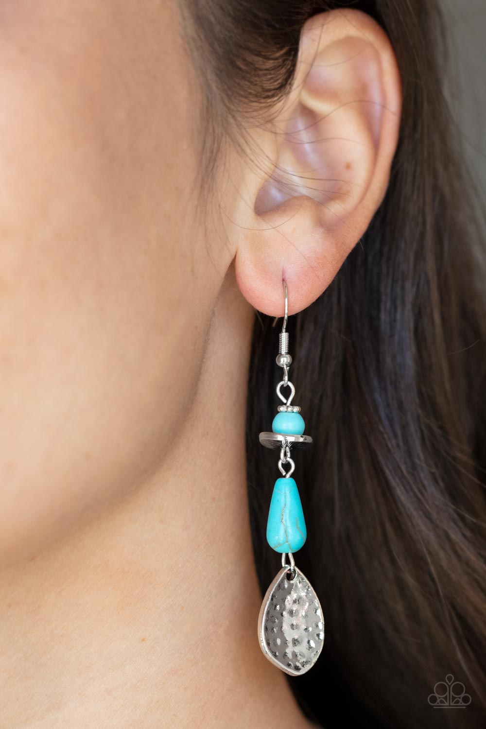 Paparazzi Accessories ❋Artfully Artisan - Blue Earrings❋ Flat Rate Ship $4.50❋