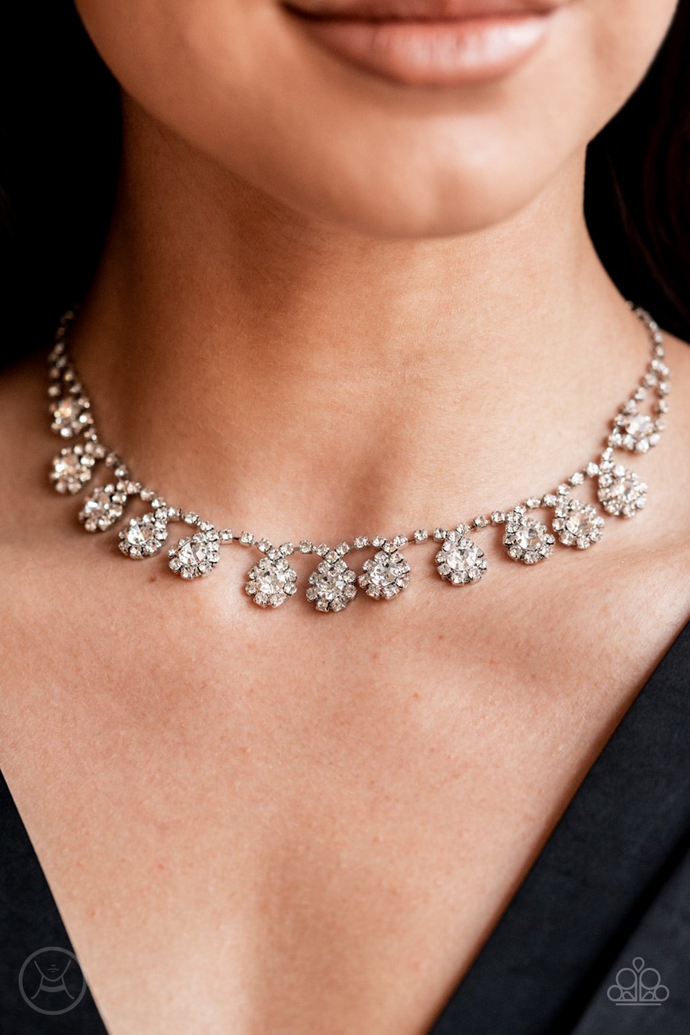 Paparazzi Accessories ❋Princess Prominence White Necklace❋ Flat Rate Ship $4.50❋