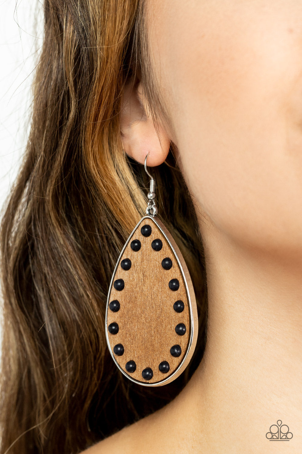 Paparazzi Accessories ❋Rustic Refuge - Black Earrings❋ Flat Rate Ship $4.50❋