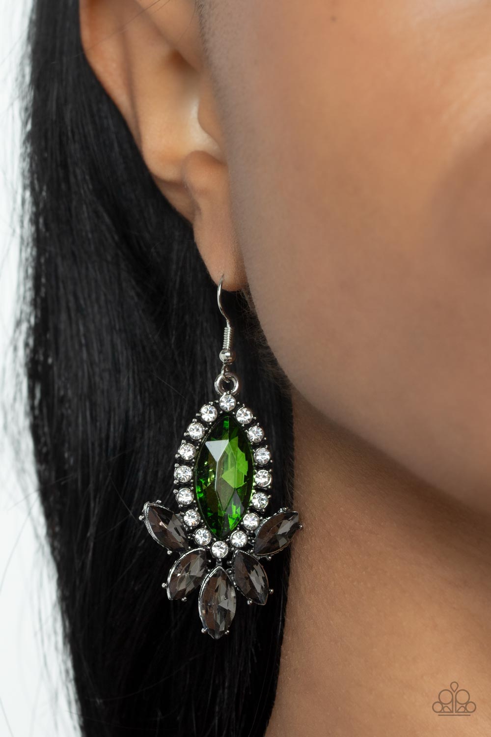 Paparazzi Accessories ❋Serving Up Sparkle - Green Earrings❋ Flat Rate Ship $4.50❋