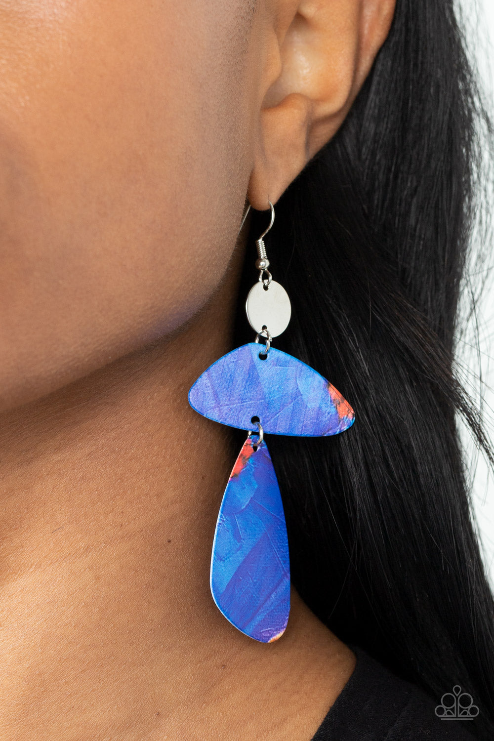 Paparazzi Accessories ❋SWATCH Me Now - Blue Earrings❋ Flat Rate Ship $4.50❋
