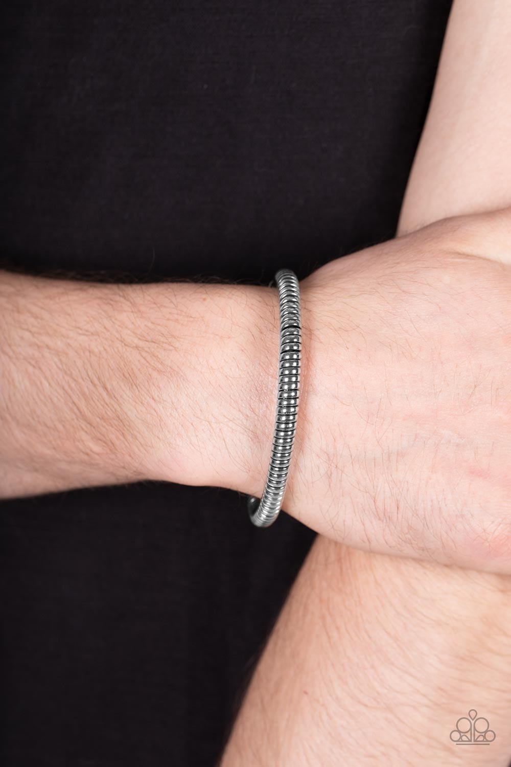 Paparazzi Accessories ❋Turbocharged - Silver Mens Bracelet❋ Flat Rate Ship $4.50❋