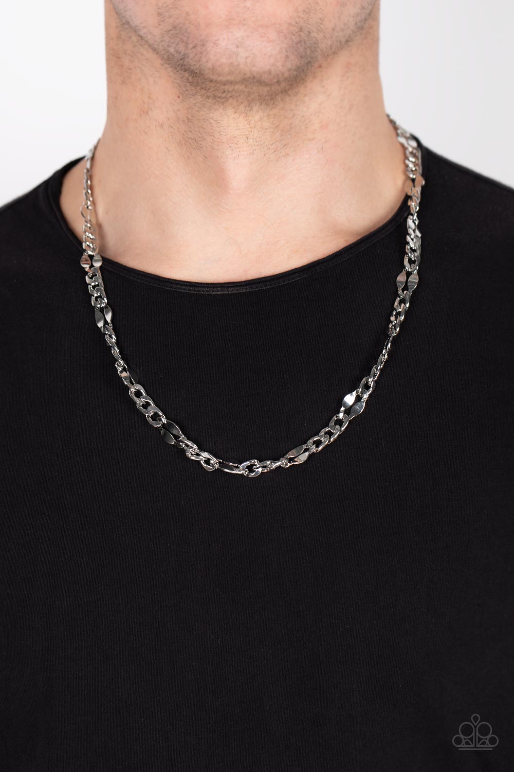 Paparazzi Accessories ❋G.O.A.T - Silver Mens Necklace❋ Flat Rate Ship $4.50❋