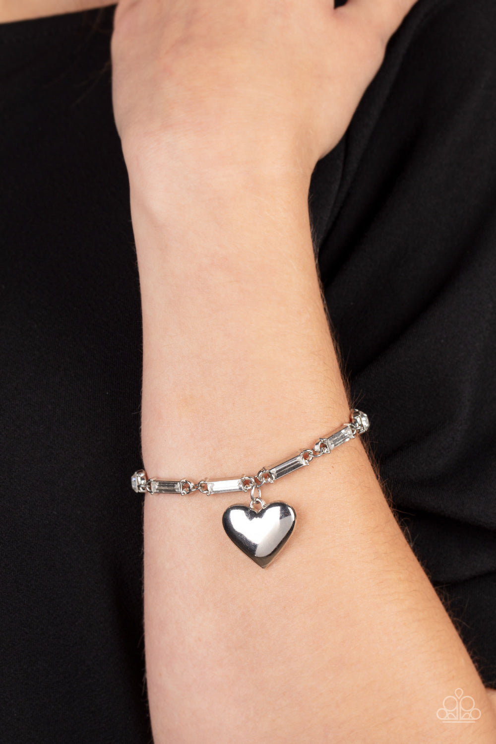 Paparazzi Accessories ❋Sweetheart Secrets - White Bracelet❋ Flat Rate Ship $4.50❋