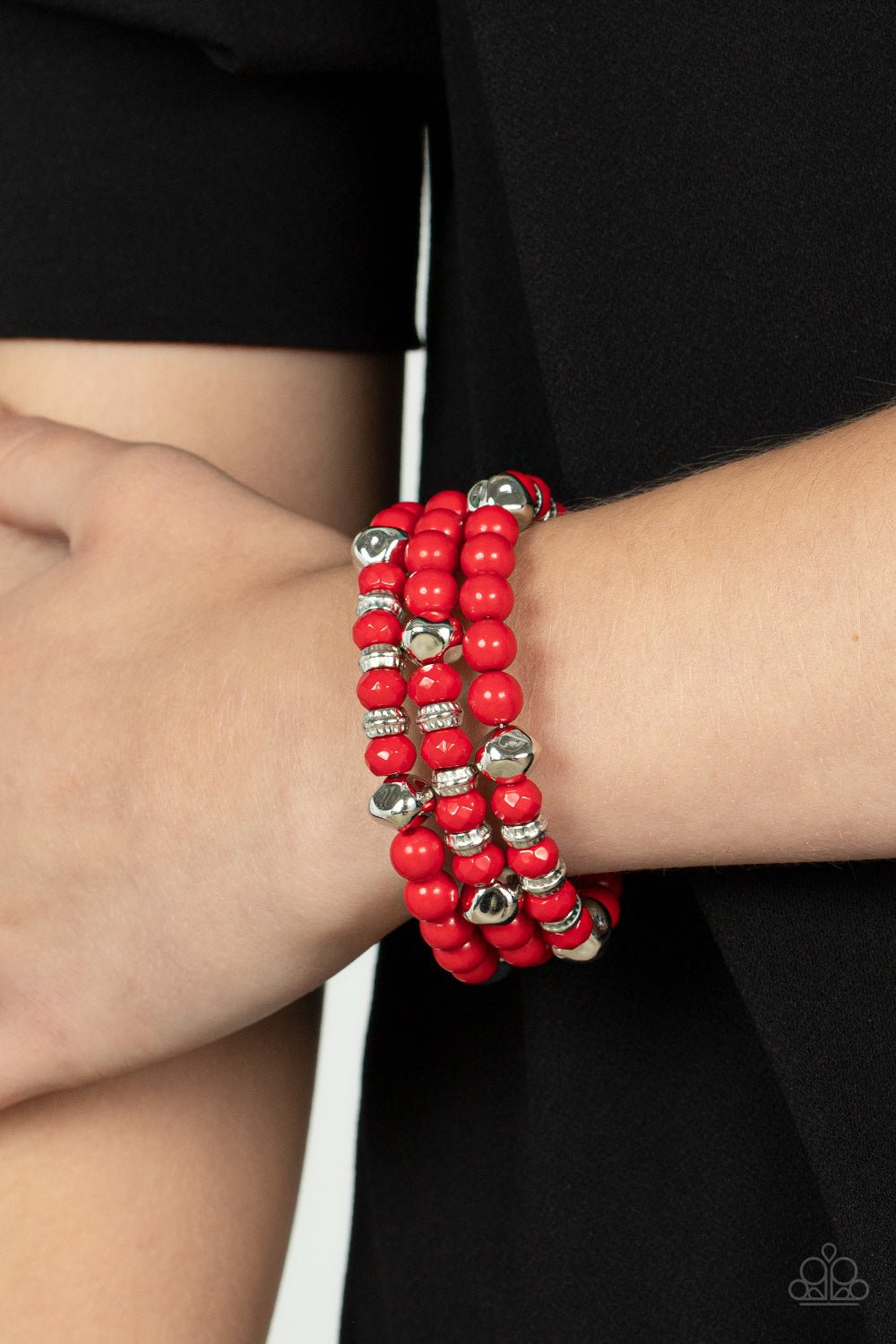 Paparazzi Accessories ❋Vibrant Verve - Red Bracelet❋ Flat Rate Ship $4.50❋