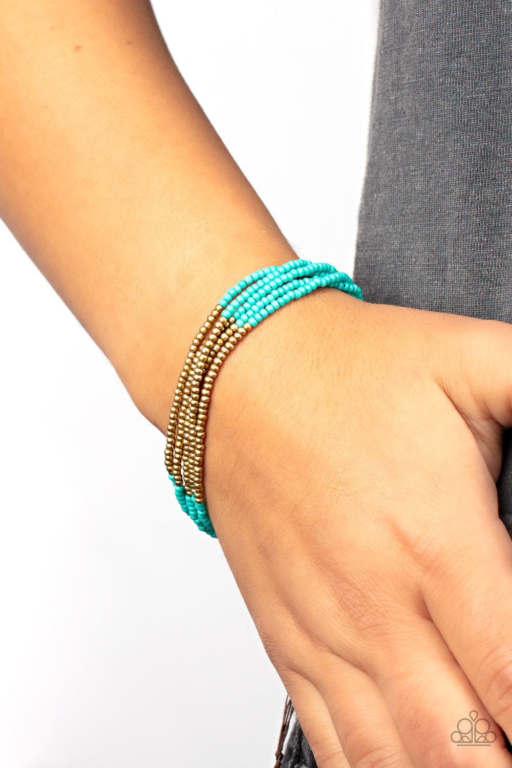 Paparazzi Accessories ❋BEAD Bold - Blue Bracelet❋ Flat Rate Ship $4.50❋