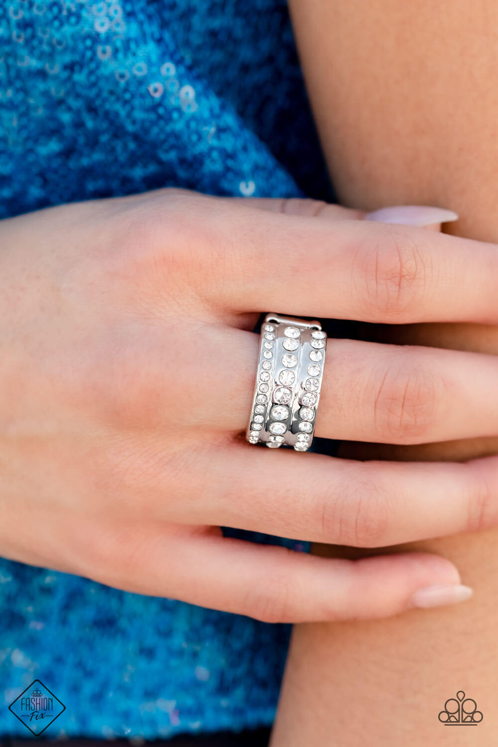 Paparazzi Accessories ❋Privileged Poise - White Ring❋ Flat Rate Ship $4.50❋ - Image #2