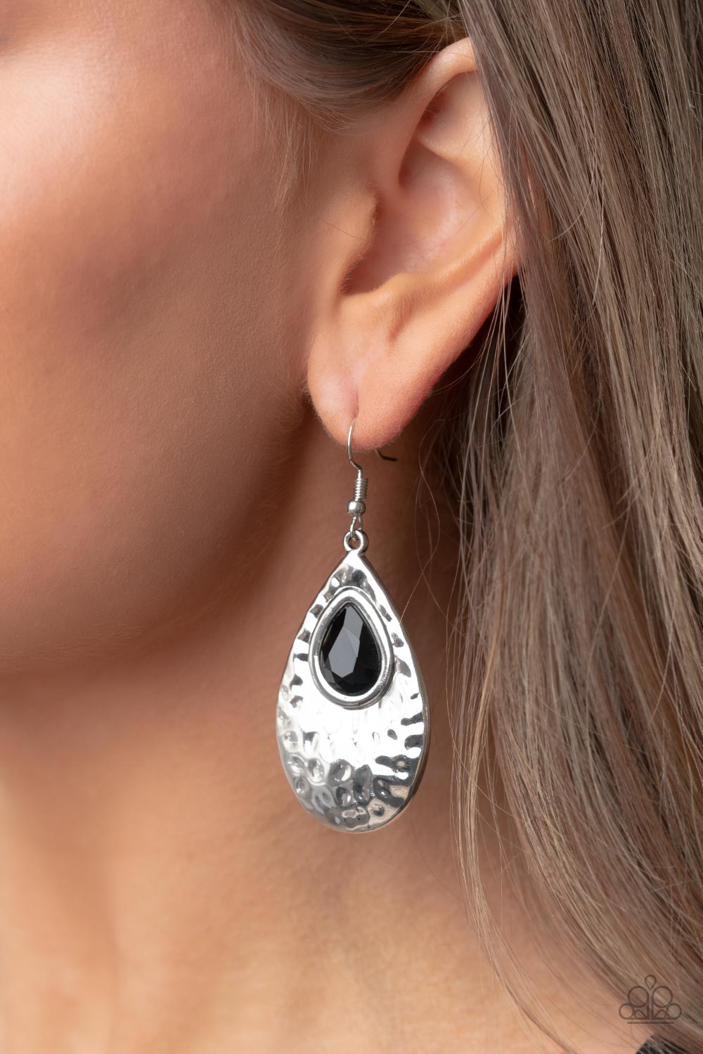 Paparazzi Accessories ❋Tranquil Trove - Black Earrings❋ Flat Rate Ship $4.50❋