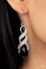 Load image into Gallery viewer, Paparazzi Accessories ❋High-Ranking Royalty - Black Earrings❋ Flat Rate Ship $4.50❋