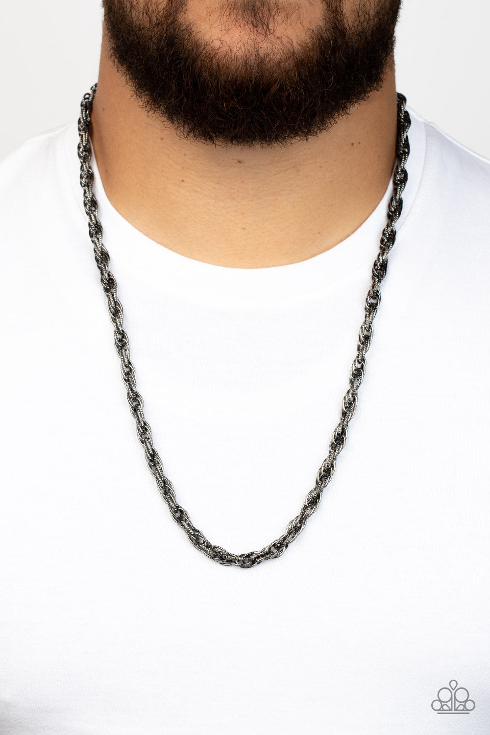 Paparazzi Accessories ❋Pit Stop - Black Mens Necklace❋ Flat Rate Ship $4.50❋
