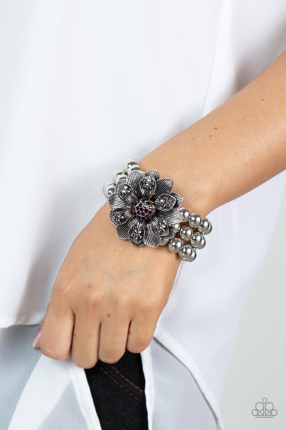 Paparazzi Accessories ❋Botanical Bravado - Purple Bracelet❋ Flat Rate Ship $4.50❋