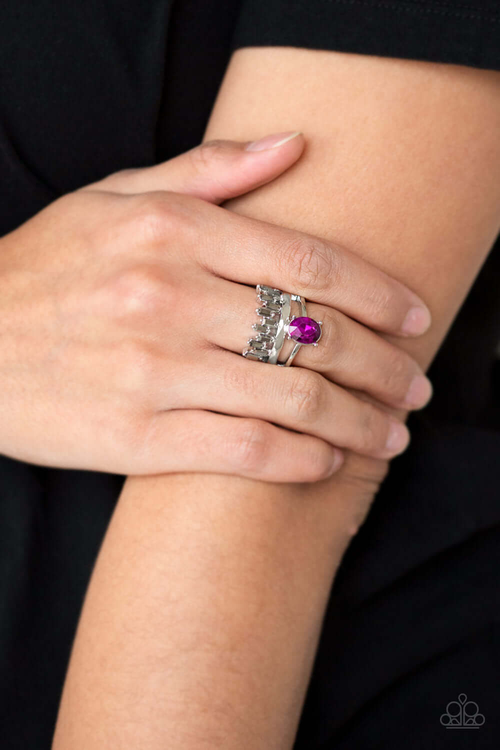 Paparazzi Accessories ✽ Crowned Victor - Pink Ring✽Flat Rate Ship $4.50✽ - Image #2