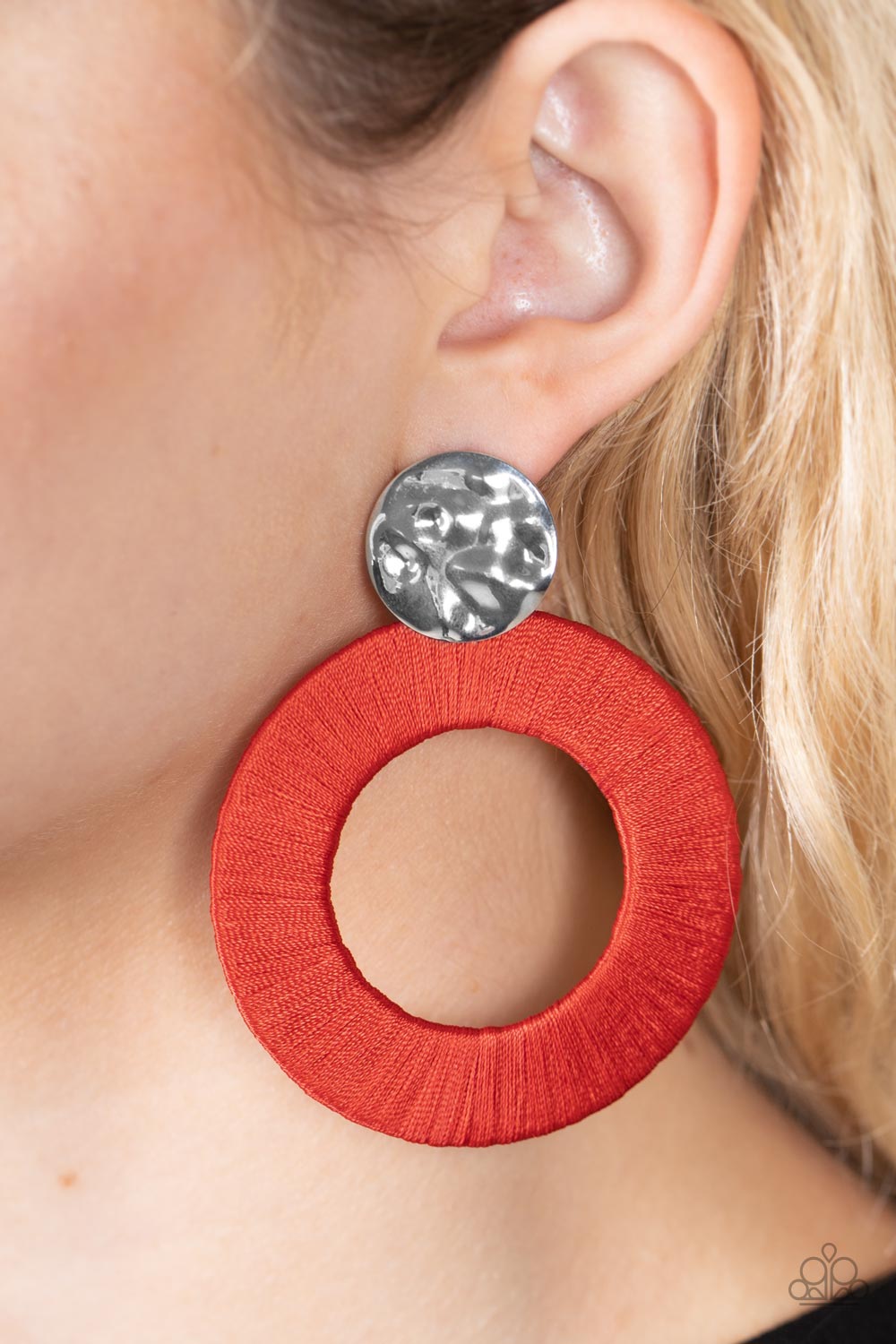 Paparazzi Accessories ❋Strategically Sassy - Red Post Earrings❋ Flat Rate Ship $4.50❋