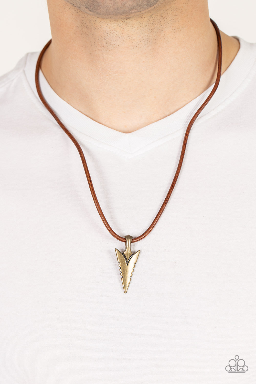 Paparazzi Accessories ❋Pharaohs Arrow - Brass Mens Necklace❋ Flat Rate Ship $4.50❋