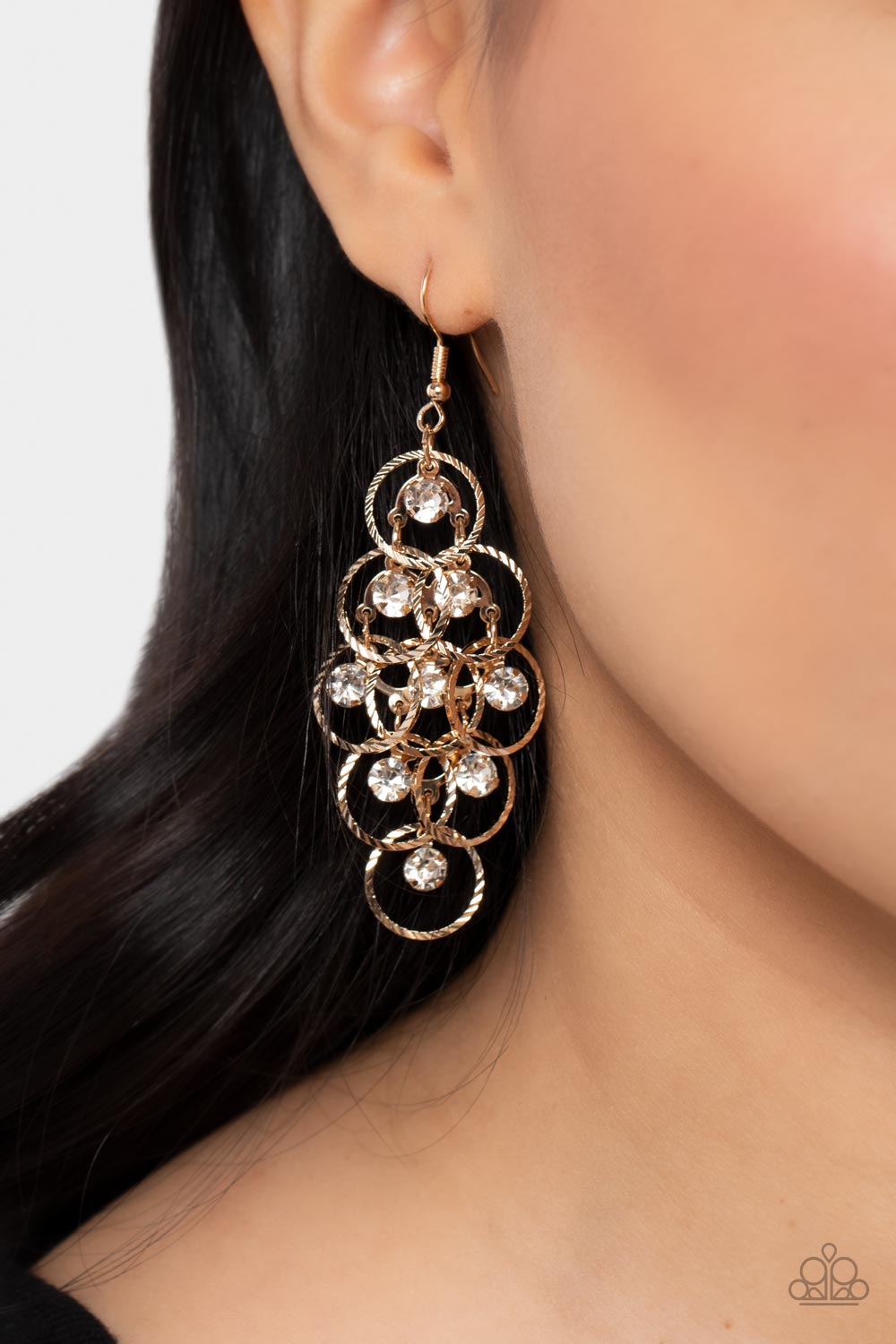 Paparazzi Accessories ❋Head Rush - Gold Earrings❋ Flat Rate Ship $4.50❋