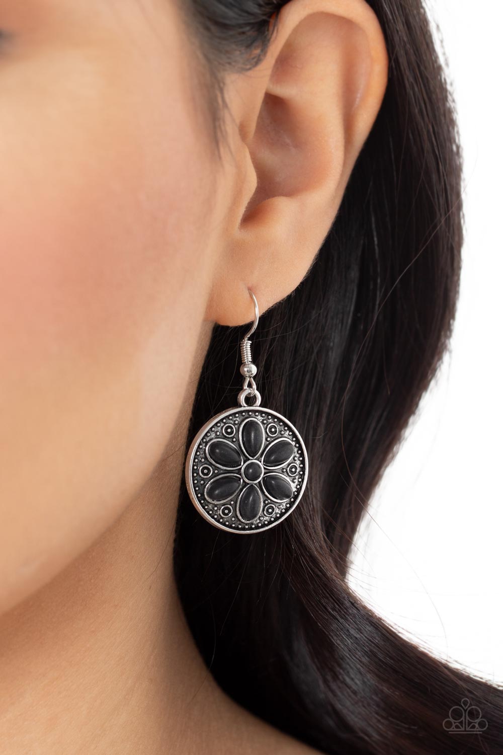 Paparazzi Accessories ❋Saguaro Spring - Black Earrings❋ Flat Rate Ship $4.50❋