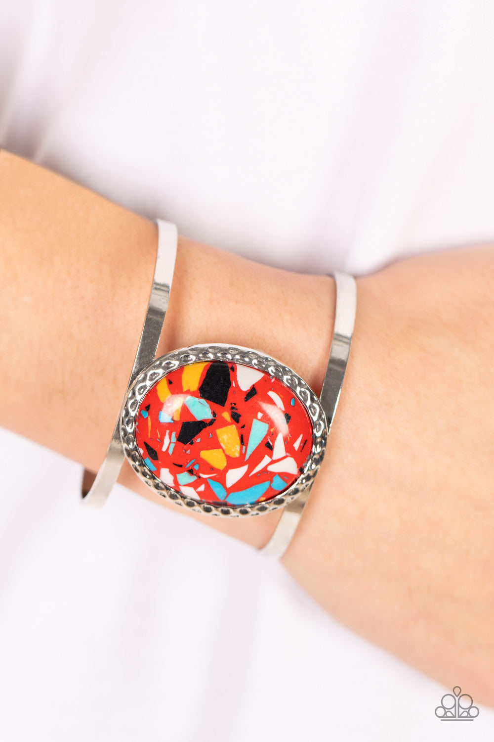 Paparazzi Accessories ❋Tantalizingly Terrazzo - Red Bracelet❋ Flat Rate Ship $4.50❋