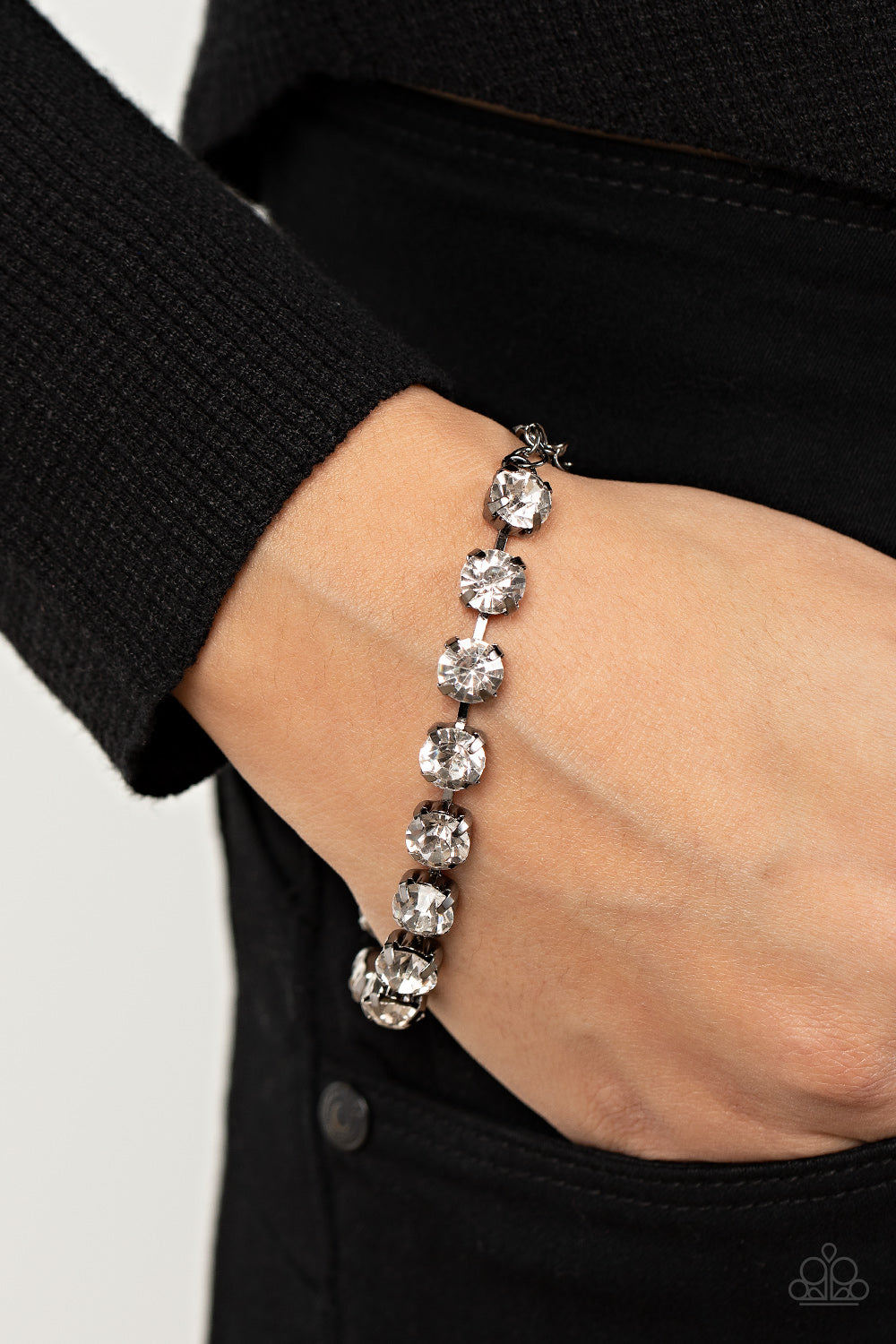 Paparazzi Accessories ❋Lister Afterglow - Black Bracelet❋ Flat Rate Ship $4.50❋