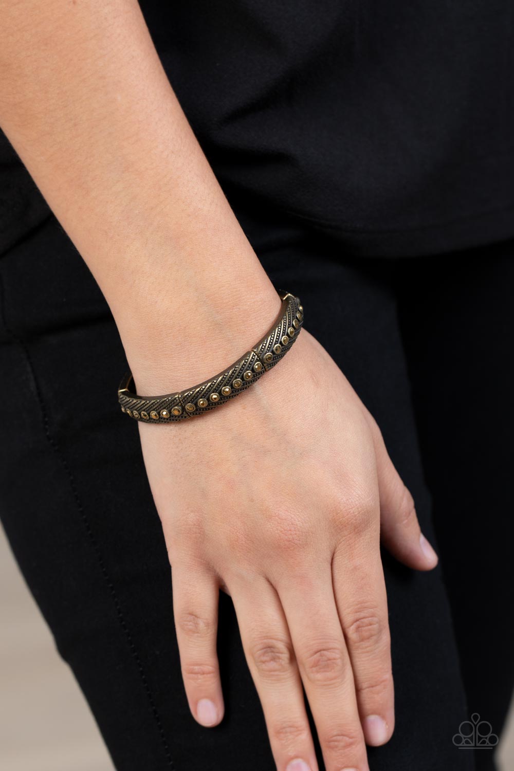 Paparazzi Accessories ❋Risk-Taking Twinkle - Brass Bracelet❋ Flat Rate Ship $4.50❋