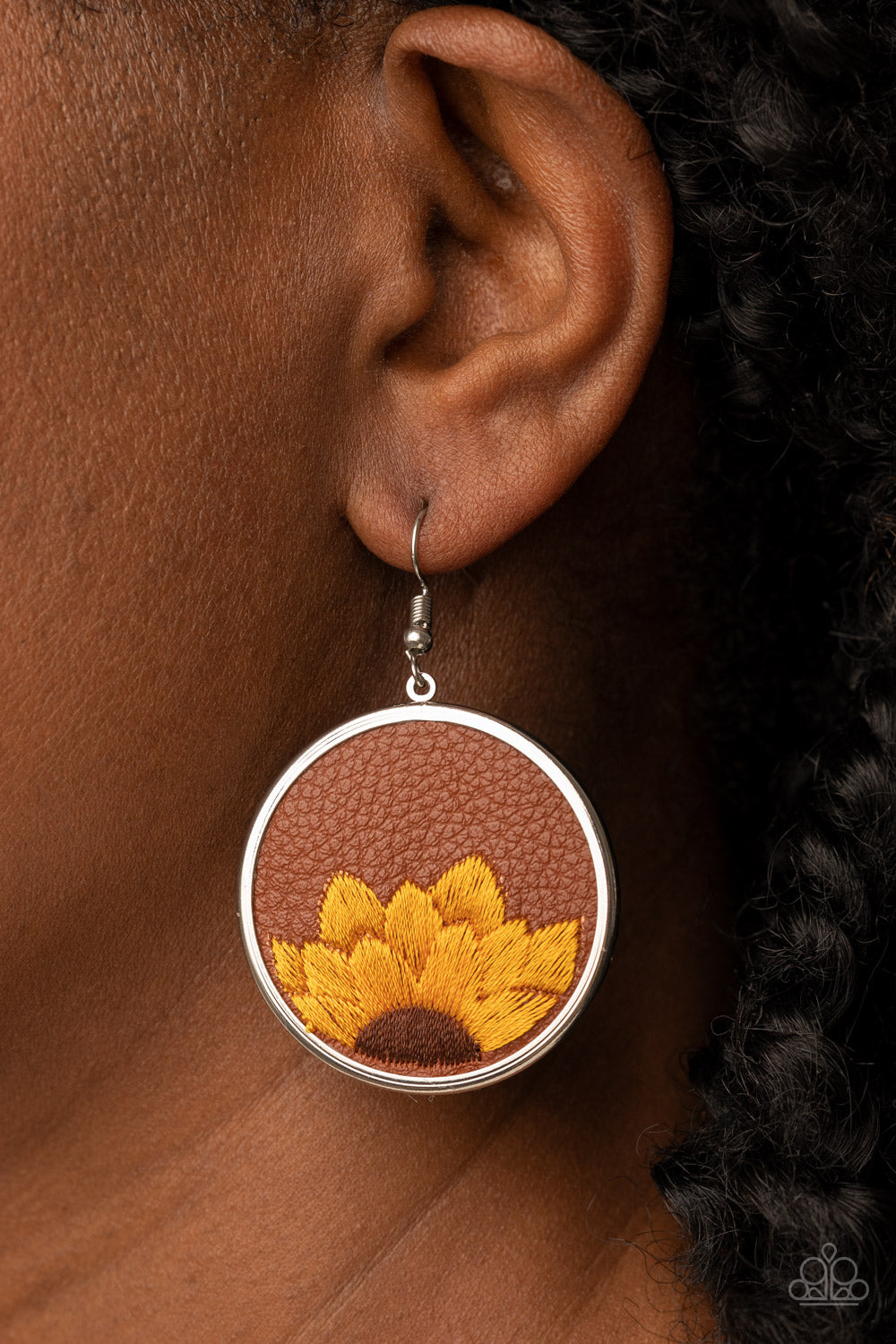Paparazzi Accessories ❋Sun-Kissed Sunflowers - Brown Earrings❋ Flat Rate Ship $4.50❋