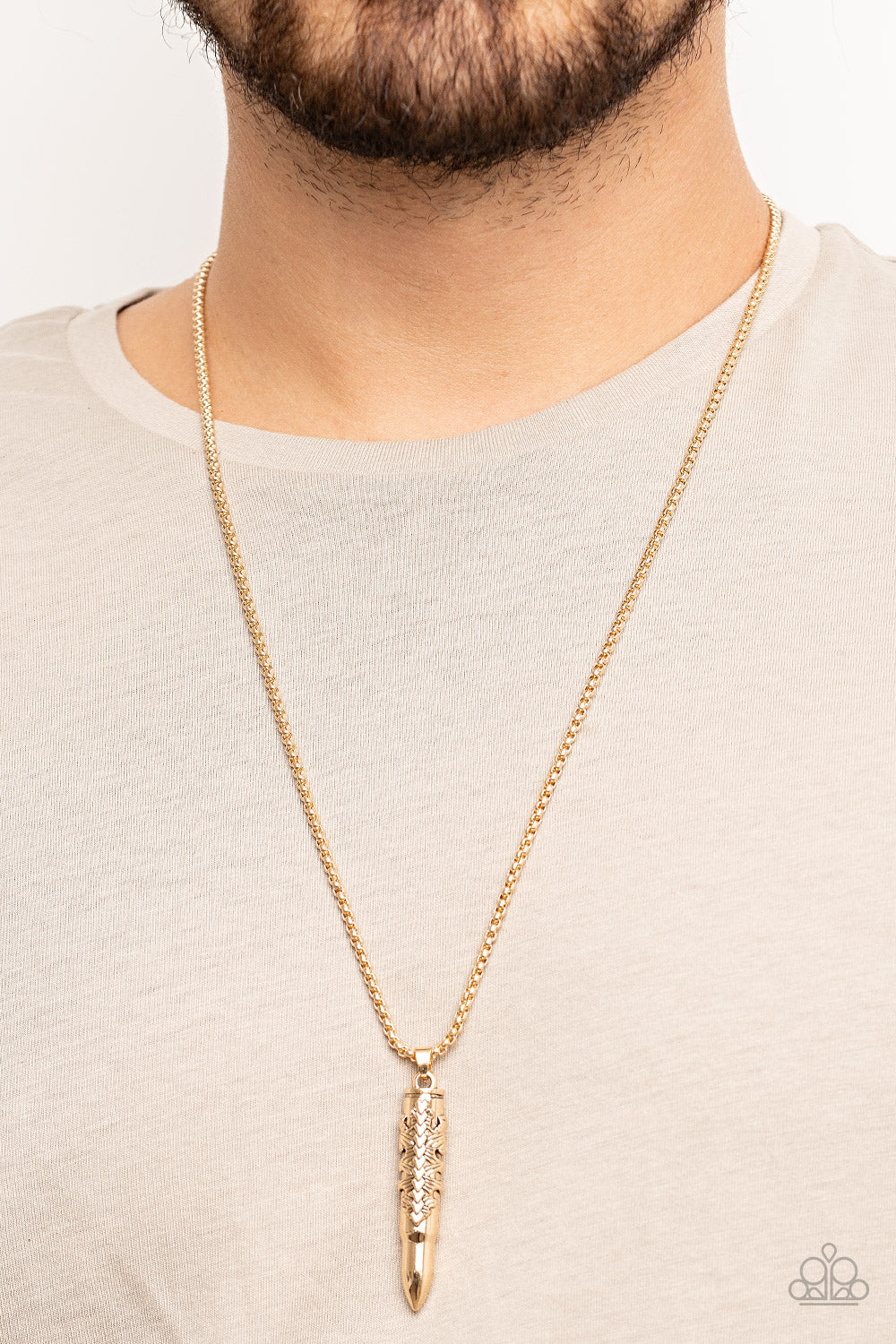 Paparazzi Accessories ❋Mysterious Marksman - Gold Mens Necklace❋ Flat Rate Ship $4.50❋