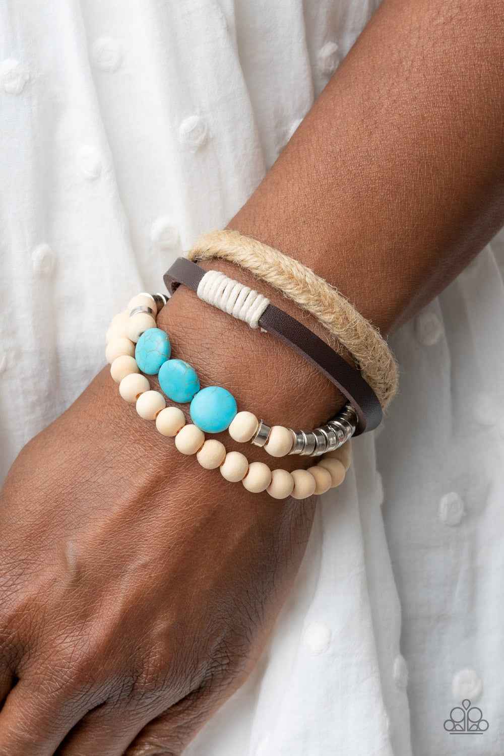 Paparazzi Accessories ❋DRIFTER Away - Blue Bracelet❋ Flat Rate Ship $4.50❋