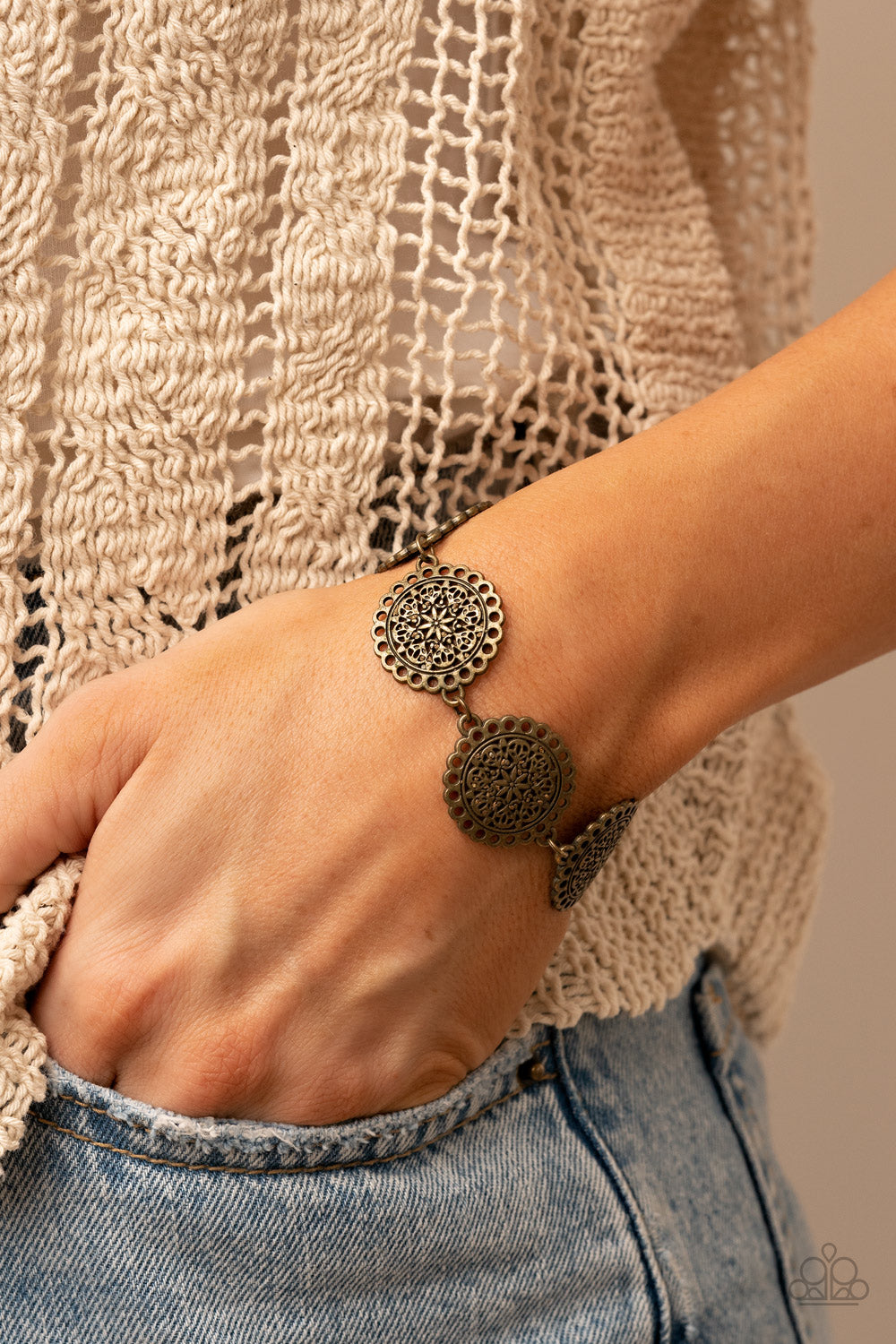 Paparazzi Accessories ❋Garden Gate Glamour - Brass Bracelet❋ Flat Rate Ship $4.50❋