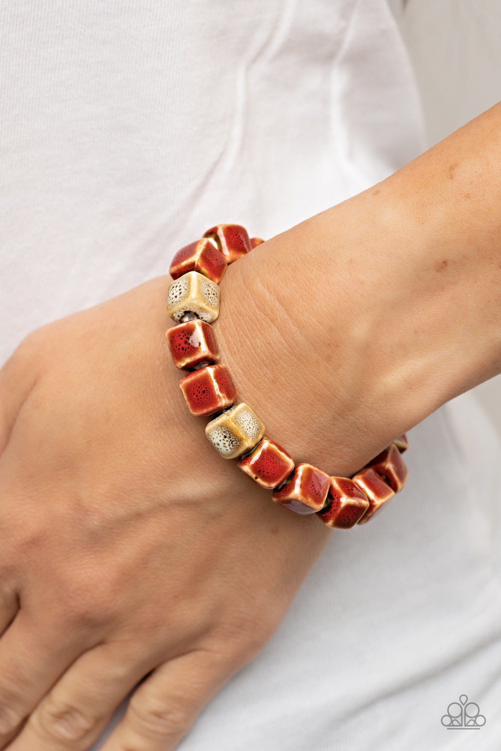 Paparazzi Accessories ❋Glaze Craze - Red Bracelet❋ Flat Rate Ship $4.50❋