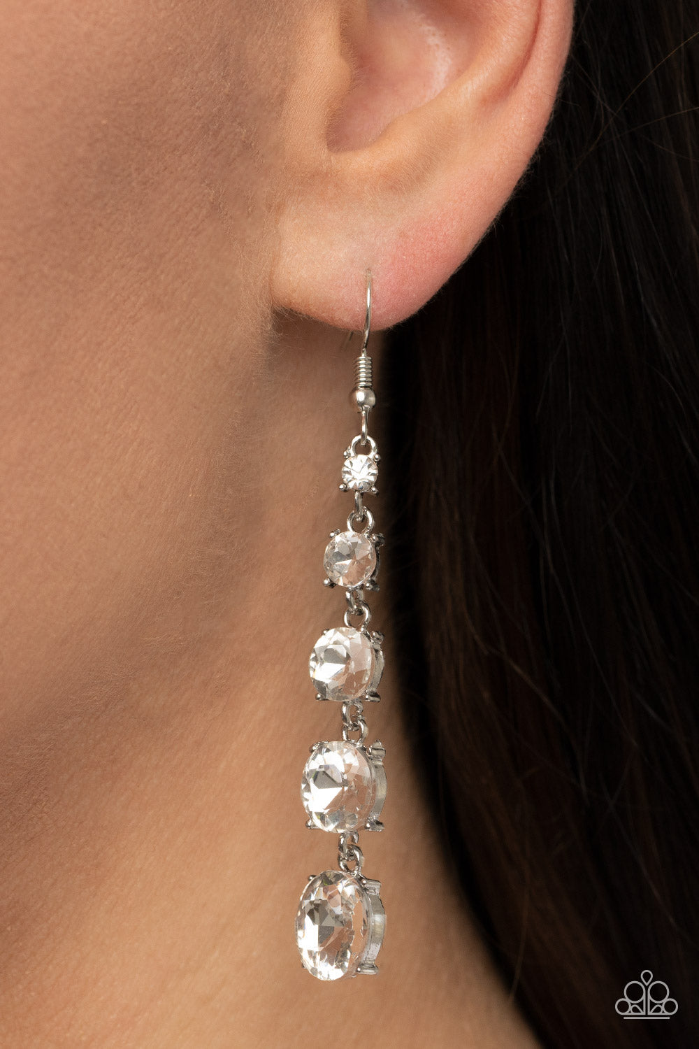 Paparazzi Accessories ❋Red Carpet Charmer - White Earrings❋ Flat Rate Ship $4.50❋