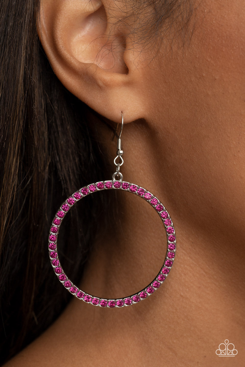 Paparazzi Accessories ❋Head-Turning Halo - Pink Earrings❋ Flat Rate Ship $4.50❋