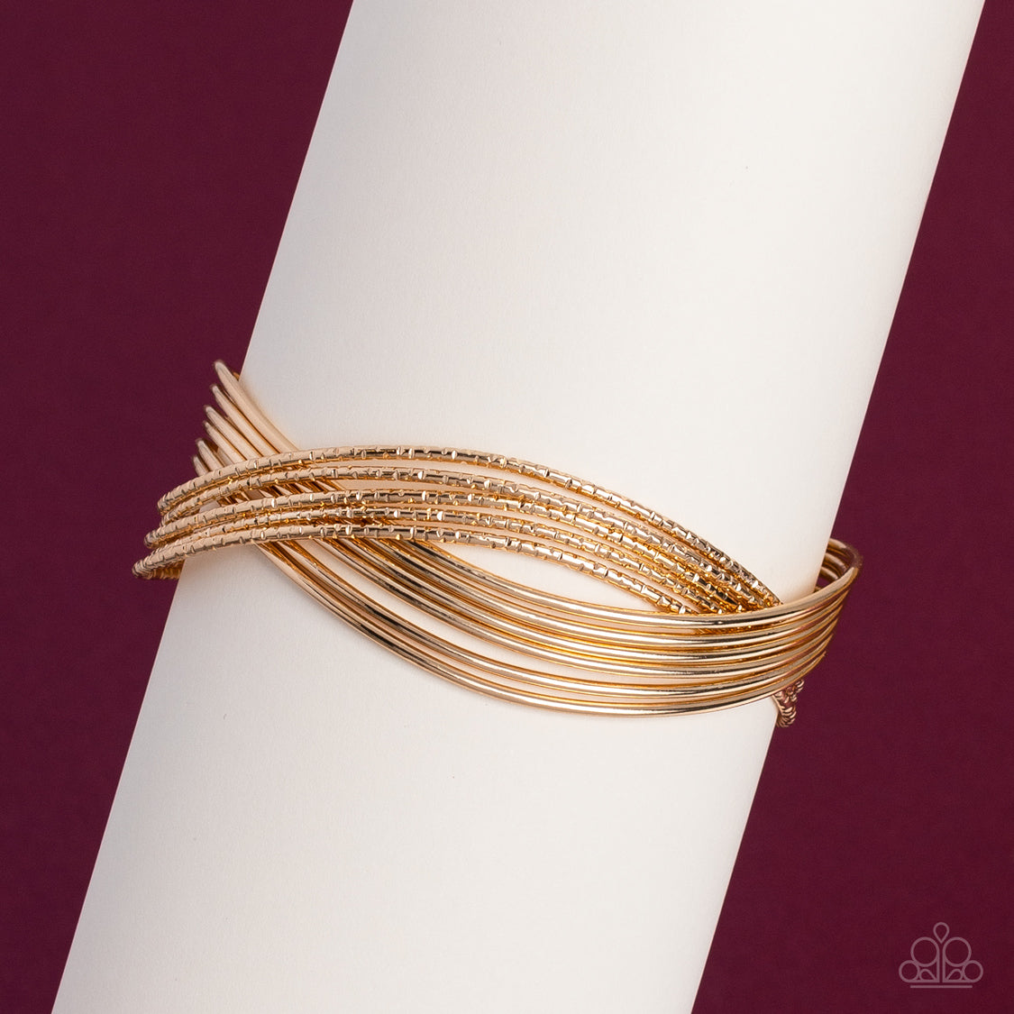 Paparazzi Accessories ❋Industrialized Shimmer - Gold Bracelet❋ Flat Rate Ship $4.50❋