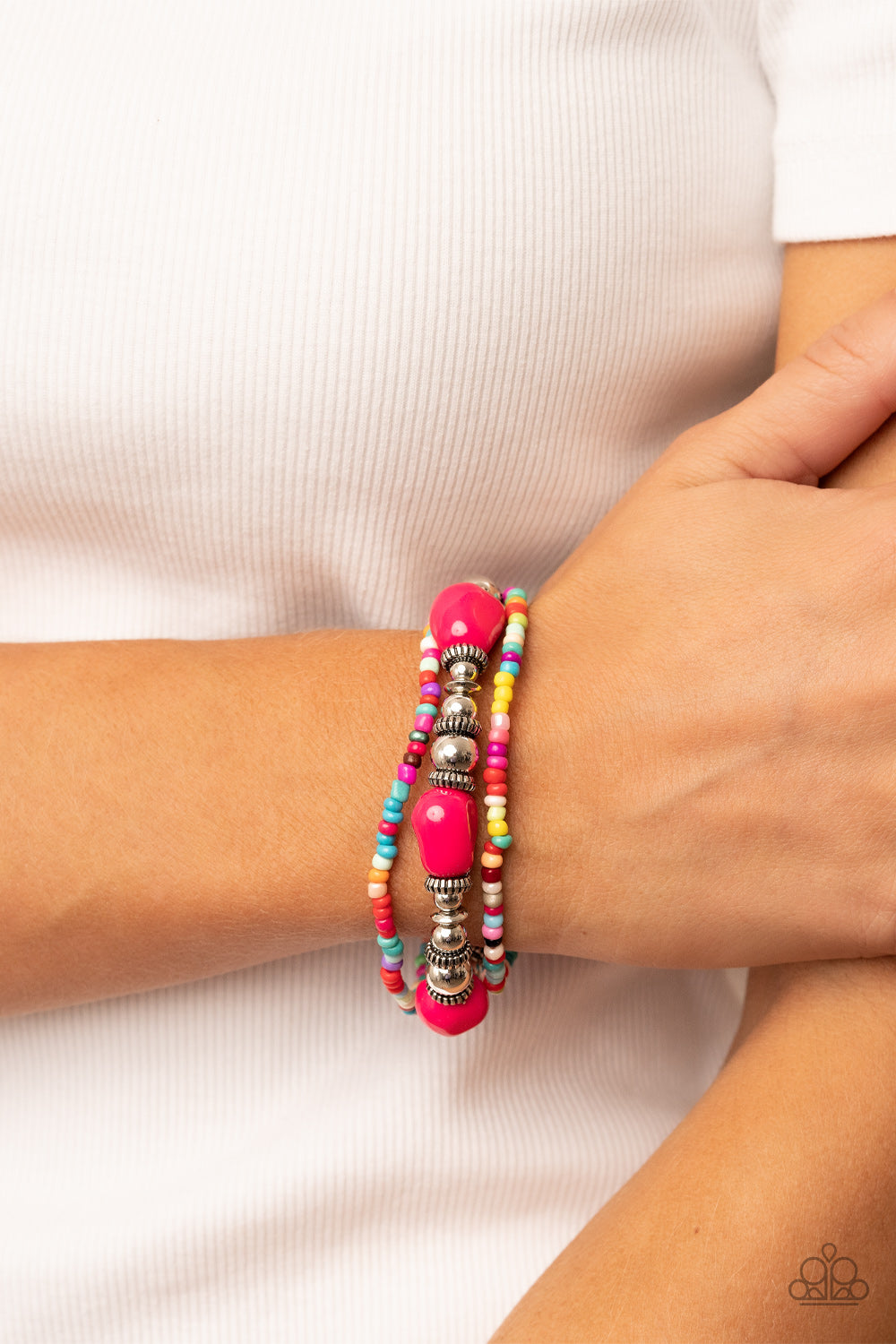 Paparazzi Accessories ❋Confidently Crafty - Pink Bracelet❋ Flat Rate Ship $4.50❋