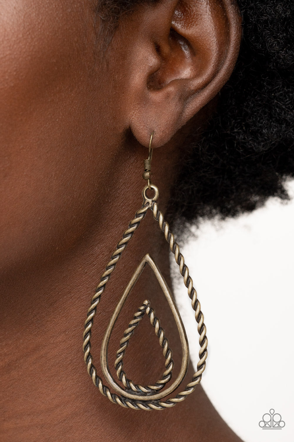 Paparazzi Accessories ❋Tastefully Twisty - Brass Earrings❋ Flat Rate Ship $4.50❋