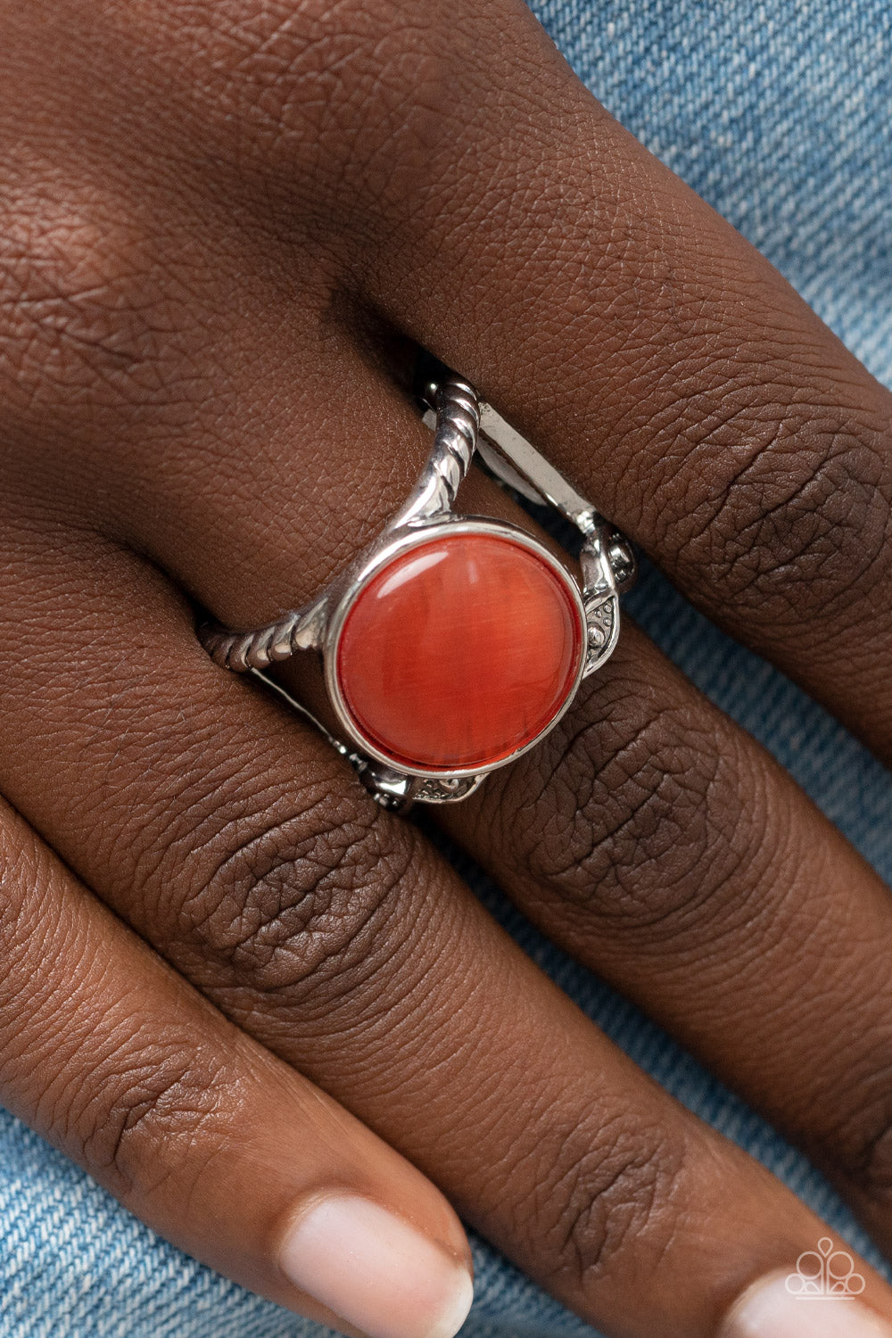 Paparazzi Accessories ❋Clairvoyantly Cats Eye - Orange Ring❋ Flat Rate Ship $4.50❋